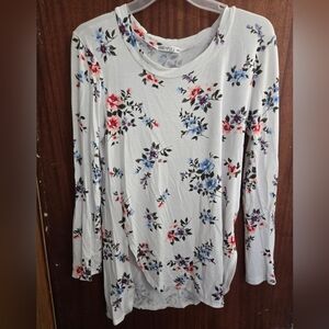 Honey and lace (piphany) bel air top floral xs white